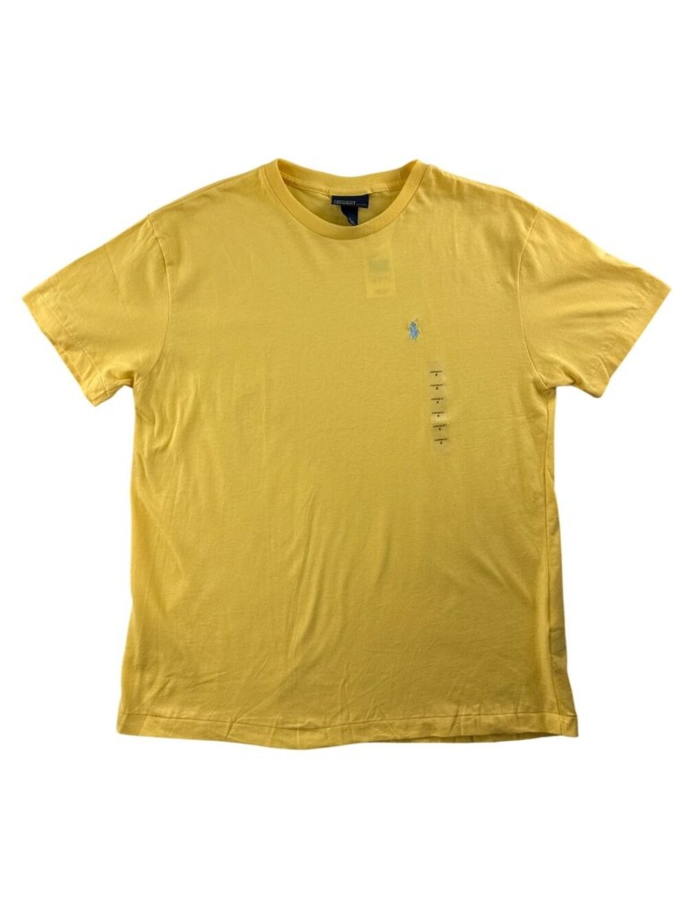 GoldenPolo Ralph Lauren Men's Small Golden Yellow T Shirt Blue Pony NWT Cotton